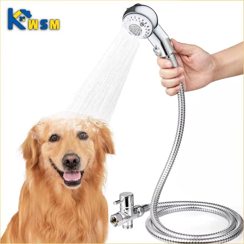 Pet Shower Head Pet Shop Dog Shower Head Water Saving Shower Head Children'S Rosette Head Bath Shower Head Bathroom Accessories