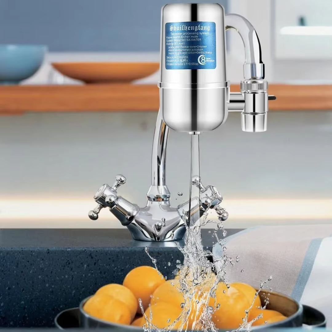 Water Filter Faucet Mount Water Filtration System Household Kitchen Water Purifier Tap Water Filter Reduce Chlorine