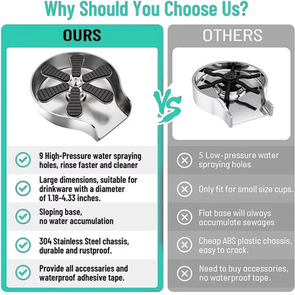 High-Pressure Cleaning Machine - for Home and Commercial Use - Bar Counter, KTV, Coffee Shop - Push-Button Cup Washer