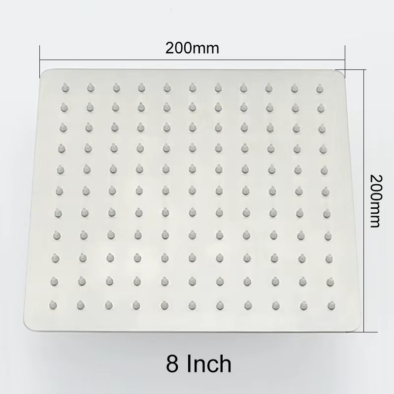 Brushed Nickel Stainless Steel Square Shower Arm Shower Head Arm Wall Mounted Ceiling Mounted Shower Head Arm Wholesale